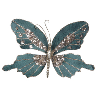 Teal Green Butterfly Clip 20cm