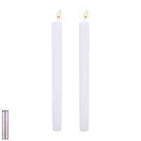 Unscented White Taper Candle 2pk