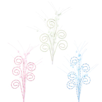 Fairy Floss Candy Swirl Picks 72cm 3 Asst