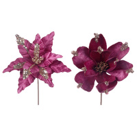 Magenta Stem 50cm 1pc 2 Asst
