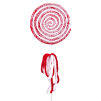 Red & White Candy Lollypop Deco 46cm
