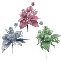 Glitter Pick Blue, Mint, Pink 14cm 3 Assorted