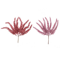 Fucshia, Magenta Glitter Pick 18cm 2 Asst 