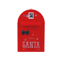 Red Letters To Santa Letter Box 38cm