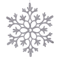 Silver Glitter Snowflake 29cm