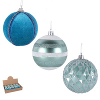 Mint Green 8cm Bauble 3 Assorted