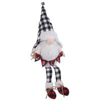 Black & White Gnome With Dangly Legs 56cm