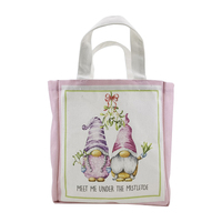 Meet Me Under The Mistletoe Canvas Tote 28cm