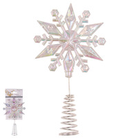 Iridescent Snowflake Tree Topper 11cm