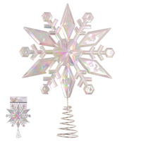 Iridescent Snowflake Tree Topper 23cm