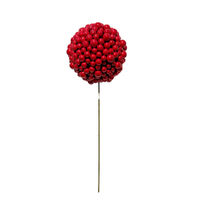 Red Berry Ball 12cm With 25cm Stem