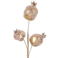 Champagne Pomegranate Stem 51cm