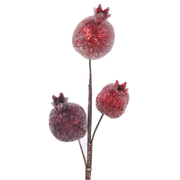 Red Pomegranate Stem 51cm
