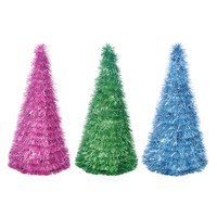 Fairy Floss Tinsel Tree 48cm 3 Assorted