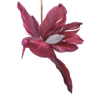 Fuscia Hanging Bird 20cm