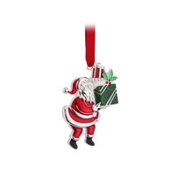 Santa with Giftbox Hanging 8cm