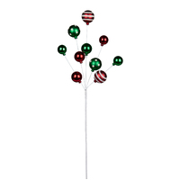 Bauble Spray Red Green  