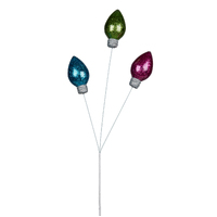 Colourful Light Bulb Bauble Spray 80cm