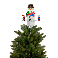 Snowman Tree Topper Animated 27cm