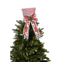 Striped Top Hat  Tree Topper 45cm