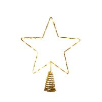 Lights Star Shape Tree Topper 33cm