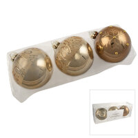 Baubles Copper 8cm Set of 3