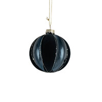 Bauble Quilted Royal Blue 8cm