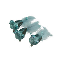 Bird Tiffany Blue Green 1pc 3A Clip On 14cm