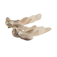 Bird Champagne Cream 1pc 2 Assorted 19cm