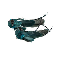 Bird Shiny Peacock Black 1pc 2 Assorted 21cm