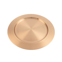 Charger Plate Copper Stainless Steel 33cm