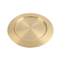 Charger Plate Gold Stainless Steel 33cm