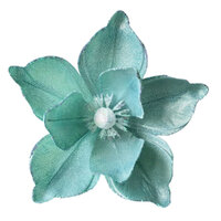 Magnolia Light Teal White Clip On 25cm