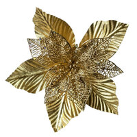 Magnolia Shiny Gold Leaf Clip On 30cm