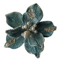 Magnolia Matt Emerald Gold Clip On 25cm