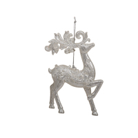 Acrylic Deer Ornament Silver 14cm