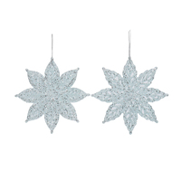 Acrylic Snowflake Teal 1pc 2A 13cm