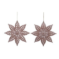 Acrylic Snowflake Pink 1pc 2A 13cm