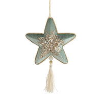 Mint Champagne Star w. Tassel 20cm