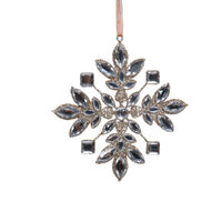 Jewel Champagne Snowflake Hanging 16cm