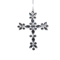 Jewel Silver Cross Hanging 17cm
