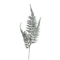 Beaded Fern Spray Silver 94cm