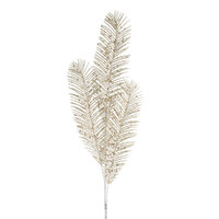 Glitter Feather Spray Champagne 99cm