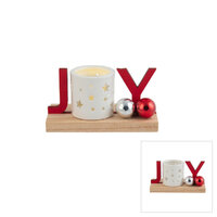 Joy Timber Ceramic Tealight 16cm