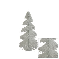 Brush Tree White Varriegated Med 34cm