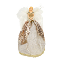 Angel Cone Tree Topper Pink Champagne 30cm