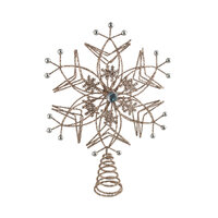 Snowflake Tree Topper Champagne 32cm