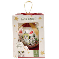 May Gibbs Christmas Bauble Gift Box Red 8cm 