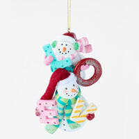 Love Snowman Ornament 10cm