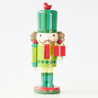 Nutcracker w. Gift Green 29cm